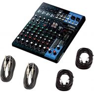 Yamaha MG10XU 10 Input Stereo Mixer (with Compression, Effects, and USB) w/Cables