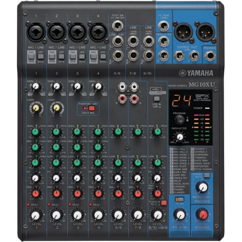 야마하 Yamaha MG10XU 10-Input Stereo Mixer With Effects