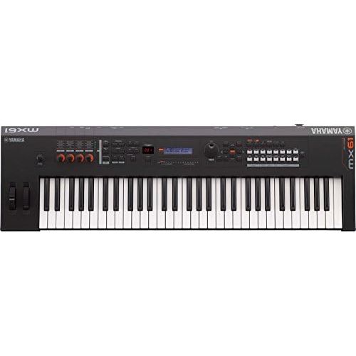 야마하 Yamaha MX61 Music Production Synthesizer, 61-Key, Black
