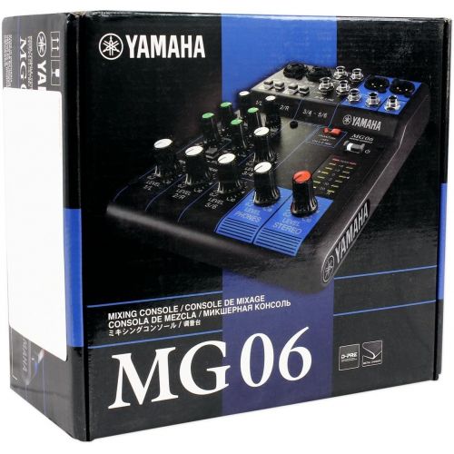 야마하 Yamaha MG06 6-Input Compact Stereo Mixer