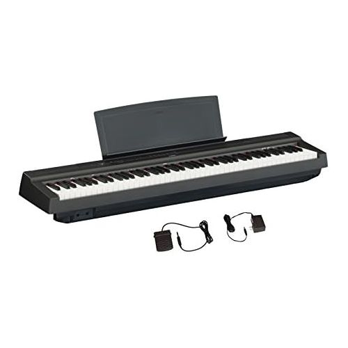 야마하 Yamaha P125 88-Key Weighted Action Digital Piano With Power Supply And Sustain Pedal, Black