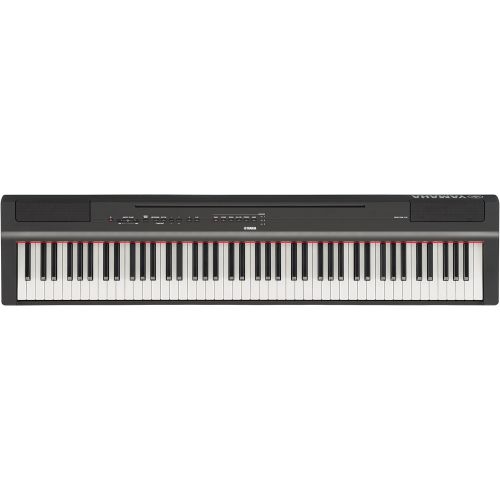 야마하 Yamaha P125 88-Key Weighted Action Digital Piano With Power Supply And Sustain Pedal, Black