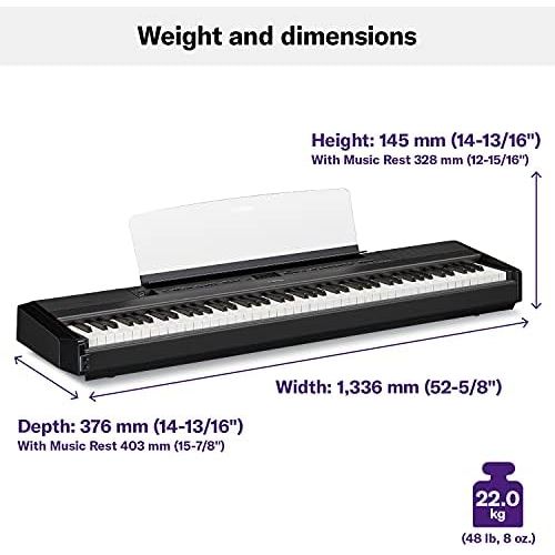 야마하 Yamaha P515 88-Key Weighted Action Digital Piano, Black