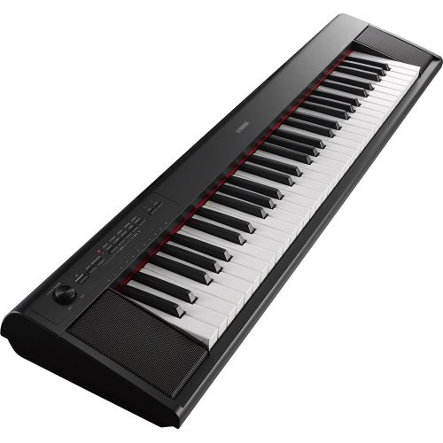 야마하 Yamaha NP12 61-Key Lightweight Portable Keyboard, Black (power adapter sold separately)