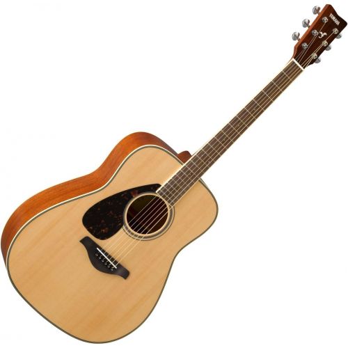 야마하 Yamaha FG820LNT LEFT-HANDED Solid Sitka Spruce Top Natural Folk Acoustic Guitar