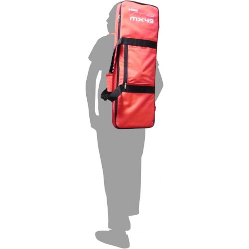 야마하 Yamaha MX49 Red Gig Bag with Shoulder Strap