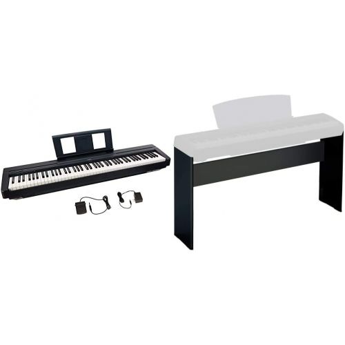 야마하 Yamaha P45, 88-Key Weighted Action Digital Piano (P45B) & L85 Keyboard Stand, Black