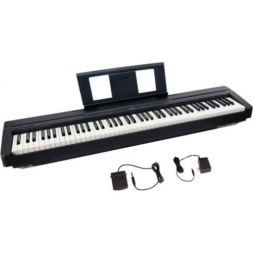 야마하 Yamaha P45 Digital Piano Education Bundle, Black with Yamaha Accessories