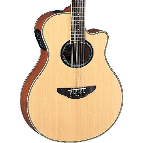 야마하 Yamaha APX700II-12 12-String Thinline Cutaway Acoustic-Electric Guitar - Natural