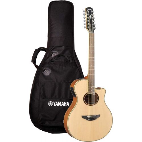 야마하 Yamaha APX700II-12 12-String Thinline Cutaway Acoustic-Electric Guitar - Natural