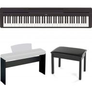 Yamaha P45B Digital Piano with L85 Keyboard Stand and Padded Bench