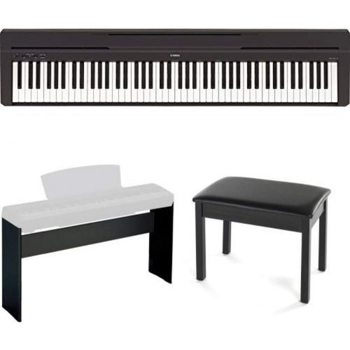 야마하 Yamaha P45B Digital Piano with L85 Keyboard Stand and Padded Bench