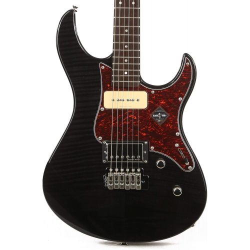 야마하 Yamaha Pacifica PAC611VFM TBL Solid-Body Electric Guitar, Translucent Black