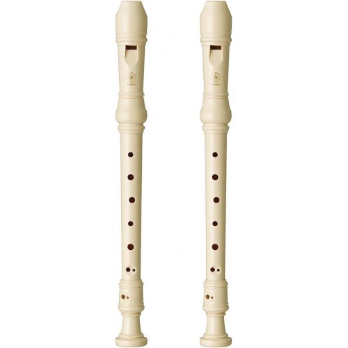 야마하 Pack of 2 Yamaha YRS-24B Plastic Soprano Recorder