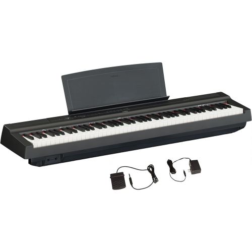 야마하 Yamaha P125 Digital Piano Home Bundle with Furniture Stand and Bench, Black