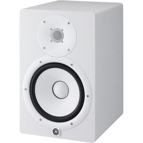 야마하 YAMAHA HS8 8-Inch Powered Studio Monitor (White, 2-Pack) Bundle (2 Items)