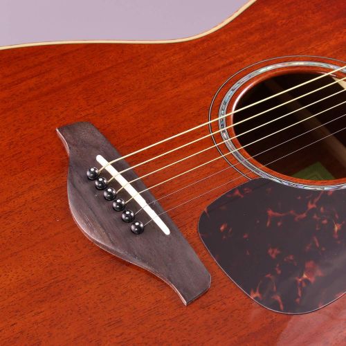 야마하 Yamaha FS850 Small Body Solid Top Acoustic Guitar, Mahogany