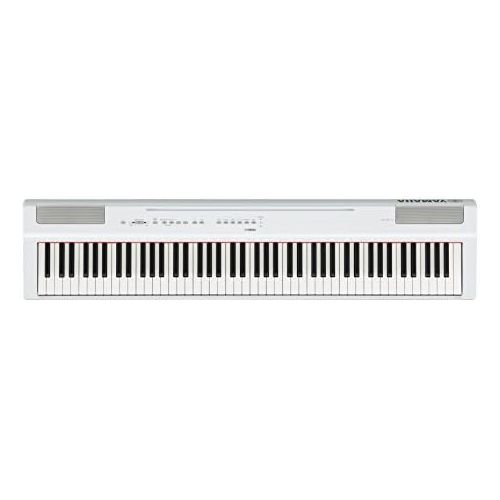 야마하 Yamaha P125 88-Key Weighted Action Digital Piano with Power Supply and Sustain Pedal, White