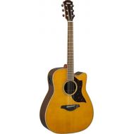 Yamaha A-Series A1R Acoustic-Electric Guitar, Vintage Natural