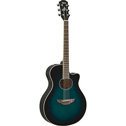 야마하 Yamaha APX600 OBB Thin Body Acoustic-Electric Guitar, Oriental Blue Burst