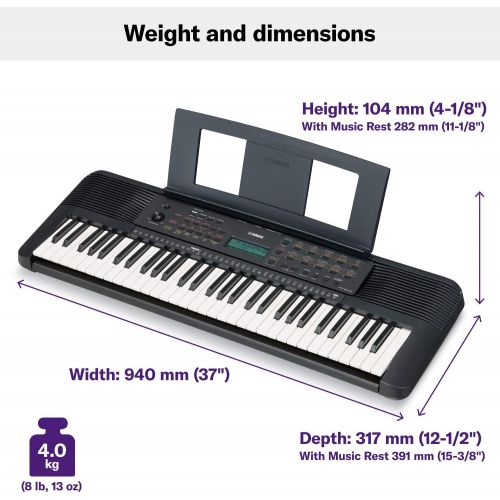 야마하 Yamaha, 61-Key PSR-E273 Portable Keyboard (Power Adapter Sold Separately)