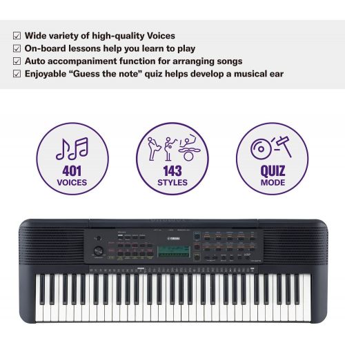 야마하 Yamaha, 61-Key PSR-E273 Portable Keyboard (Power Adapter Sold Separately)