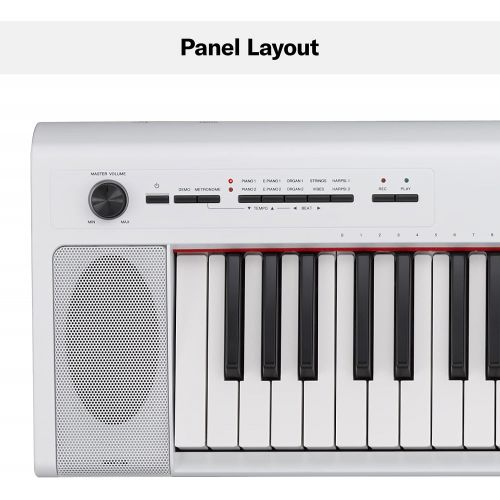 야마하 Yamaha NP32 76-Key Lightweight Portable Keyboard, White