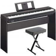 Yamaha P71 Digital Piano (Amazon Exclusive) Deluxe Bundle with Furniture Stand and Bench