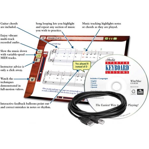 야마하 Yamaha PSR-EW310 EPS 76-Key Educational Keyboard Pack with Power Supply, X-Style Stand, Headphones, USB Cable, and Instructional Software, YAM PSREW310