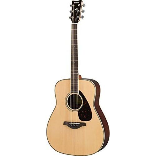 야마하 Yamaha FG830 Solid Top Folk Guitar, Natural