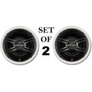 Yamaha Natural Sound Custom Easy-to-install In-Ceiling 3-Way 100 watts Speaker Set (1 Pair of 2 Speakers) with Dual Tweeters & 6-1/2 Woofer for Large Room or 2 Smaller Rooms