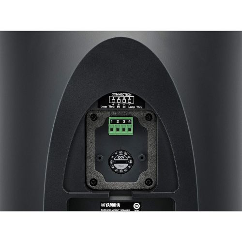 야마하 Yamaha VXS8 8-Inch Surface Mount Speaker, Black, Single Unit