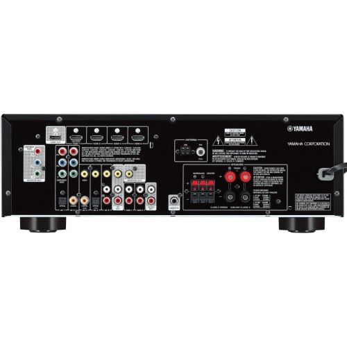 야마하 Yamaha 3D-Ready 5.1-Channel 500 Watts Digital Home Theater Audio/Video Receiver with 1080p-compatible HDMI repeater & Upgraded CINEMA DSP + Yamaha Custom Easy-to-install Natural So