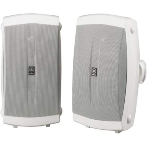 야마하 Yamaha Audio Yamaha NS-AW350W All-Weather Indoor/Outdoor 2-Way Speakers - White (Pair)