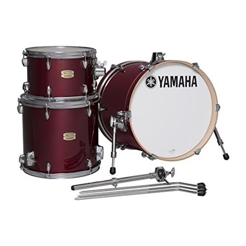 야마하 Yamaha Stage Custom Birch 3pc Bop Drum Shell Pack - 18 Kick, Cranberry Red