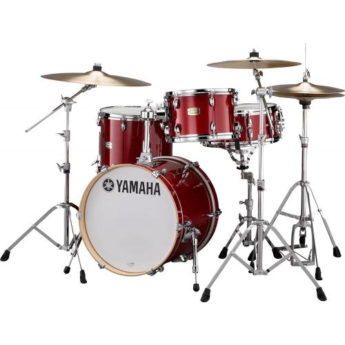 야마하 Yamaha Stage Custom Birch 3pc Bop Drum Shell Pack - 18 Kick, Cranberry Red
