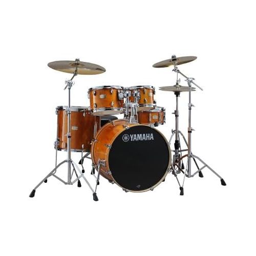 야마하 Yamaha Stage Custom Birch 5pc Drum Shell Pack - 20 Kick, Honey Amber