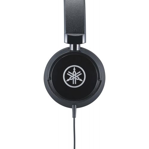 야마하 Yamaha HPH-50B Compact Closed-Back Headphones, Black