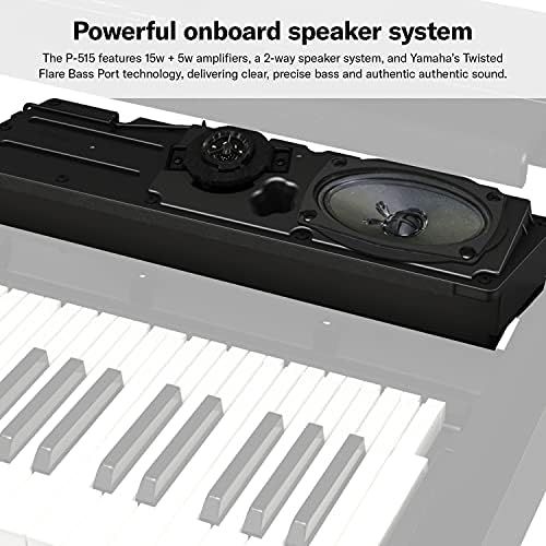 야마하 Yamaha P515 88-Key Weighted Action Digital Piano, White