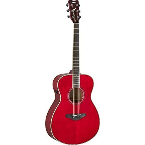 야마하 Yamaha FS-TA Concert Size Transacoustic Guitar w/ Chorus and Reverb, Ruby Red