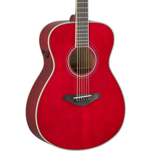 야마하 Yamaha FS-TA Concert Size Transacoustic Guitar w/ Chorus and Reverb, Ruby Red