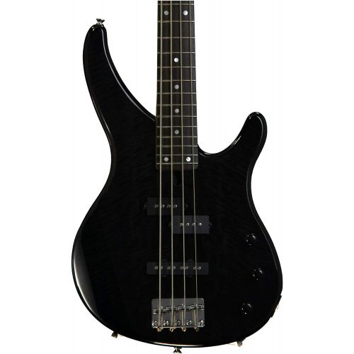 야마하 [아마존베스트]Yamaha 4 String Bass Guitar, Right Handed, Translucent Black, 4-String (TRBX174EW TBL)