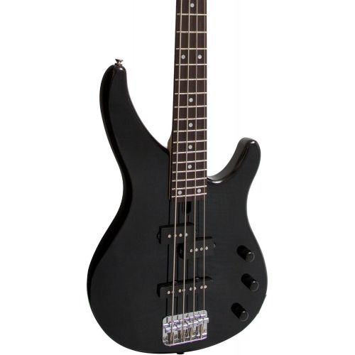 야마하 [아마존베스트]Yamaha 4 String Bass Guitar, Right Handed, Translucent Black, 4-String (TRBX174EW TBL)