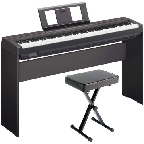 야마하 [아마존베스트]Yamaha P71 Digital Piano (Amazon Exclusive) Deluxe Bundle with Furniture Stand and Bench