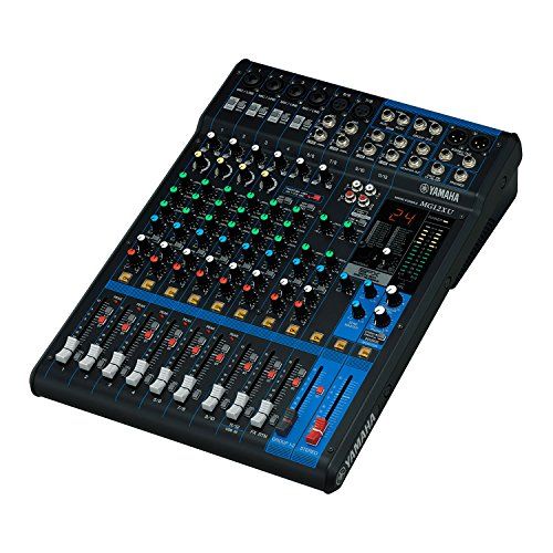 야마하 Yamaha MG12XU 12 Input, 4 Bus Mixer (with Compression, Effects, and USB) w Cables