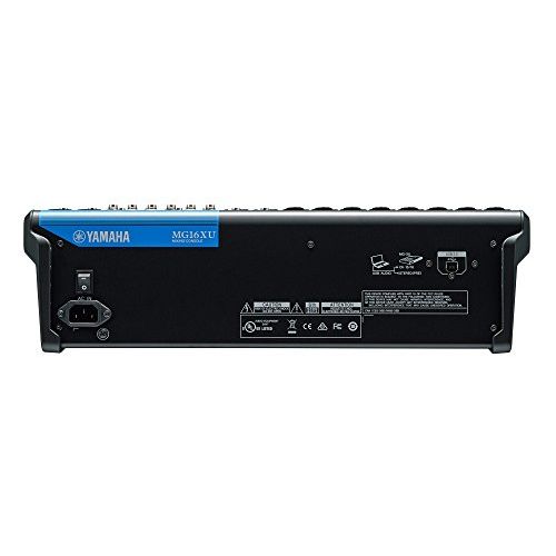 야마하 Yamaha MG16XU 16-Channel Mixing Console Bundle with Pure Resonance Audio UC1S Microphone and Microphone Cable