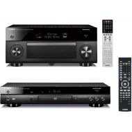 Yamaha RX-A3070BL AVENTAGE Audio & Video Component Receiver with Bluetooth & BD-A1060BL AVENTAGE Blu-ray Disc Player