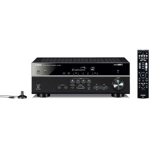 야마하 Yamaha Audio Yamaha RX-V483BL 5.1-Channel 4K Ultra HD MusicCast AV Receiver, Works with Alexa