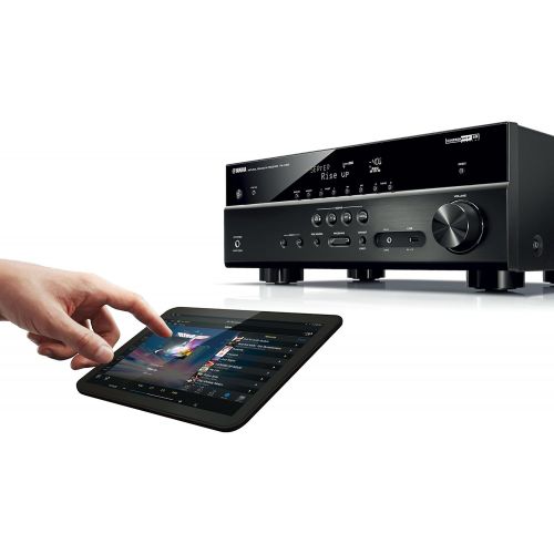 야마하 Yamaha Audio Yamaha RX-V483BL 5.1-Channel 4K Ultra HD MusicCast AV Receiver, Works with Alexa