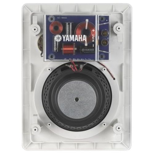 야마하 Yamaha NS-IW660 3-Way In-Wall Speaker System for Custom Install, White